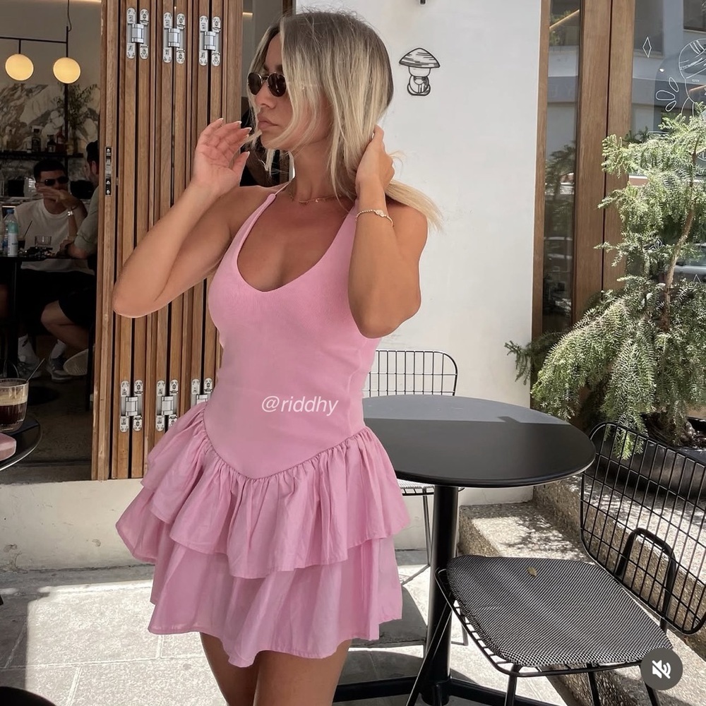 Zara Combination Halter Dress - Picture 3 of 10